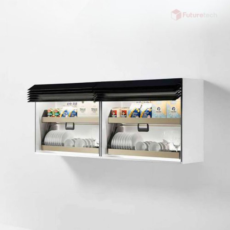 ชุดตู้แขวนบานเปิด-ปิด หน้าบานอัตโนมัติ