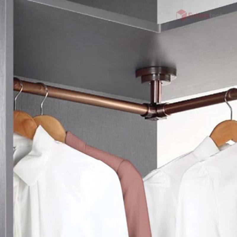 หูรับราวกลม สีทองแดง (ราคาต่อคู่)