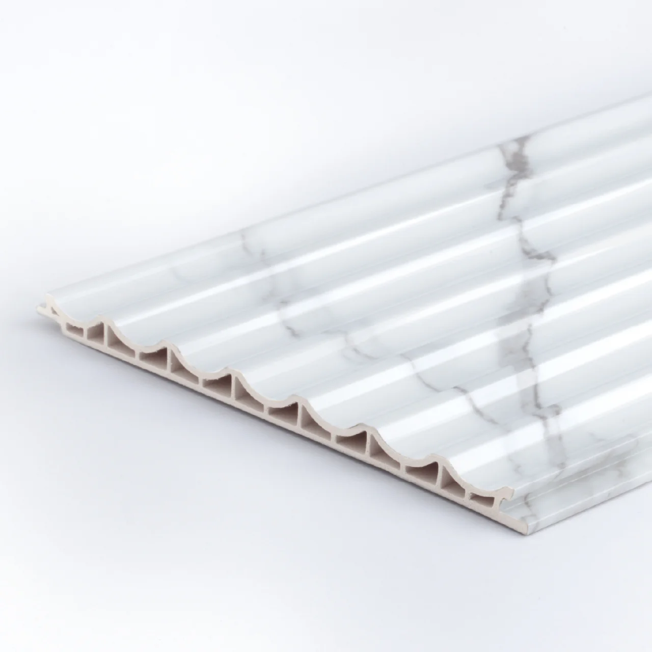 ClickLock (Wave) Marble Calacatta (Glossy)