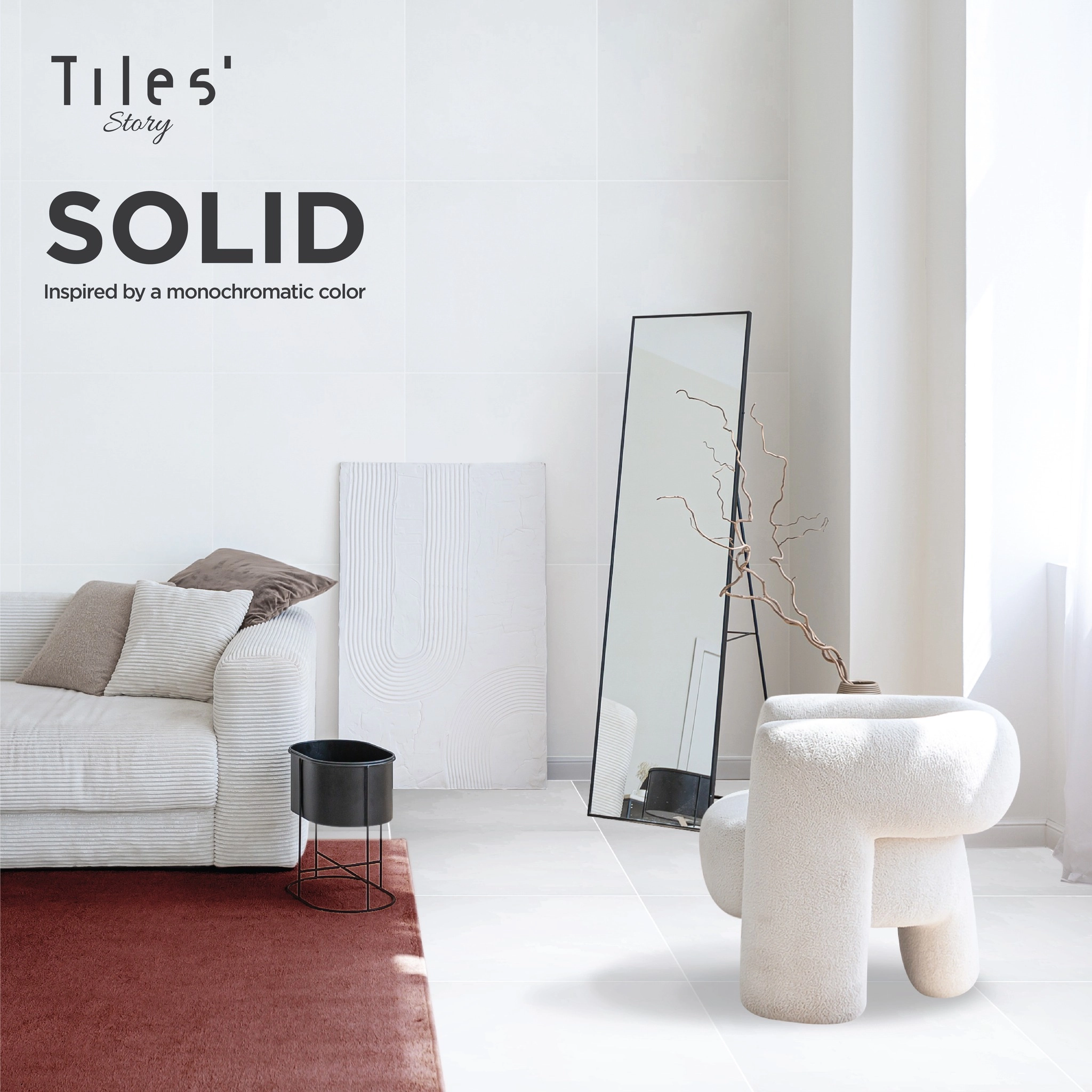 กระเบื้อง GRANITO พื้น EAGLE 60x60cm SUPER WHITE 50 MATT