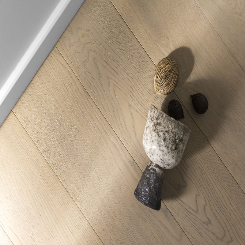 Engineered Wood Flooring  (Multi Layers) : Natural Grey Brush