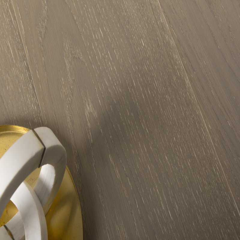 Engineered Wood Flooring  (Multi Layers) : Vintage Grey White Grain Brush