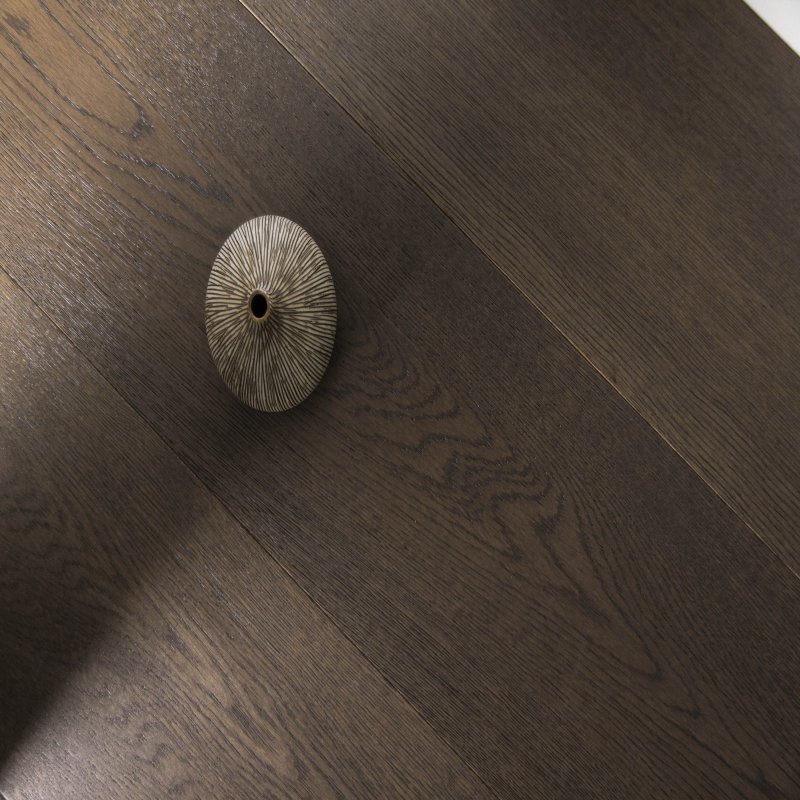 Engineered Wood Flooring  (Multi Layers) : Brown Grey Brush 