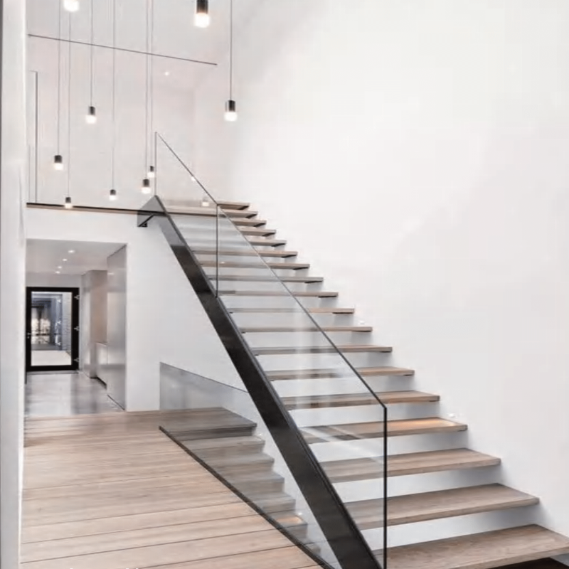 ชุดราวกันตกกระจก +  รางรับกระจก (แบบซ่อน) กระจกเทมเปอร์ เขียว/ใส 10 มิล