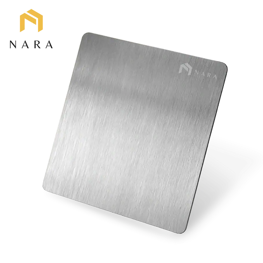 แผ่นสแตนเลสสีเงิน ซาติน (Satin)
