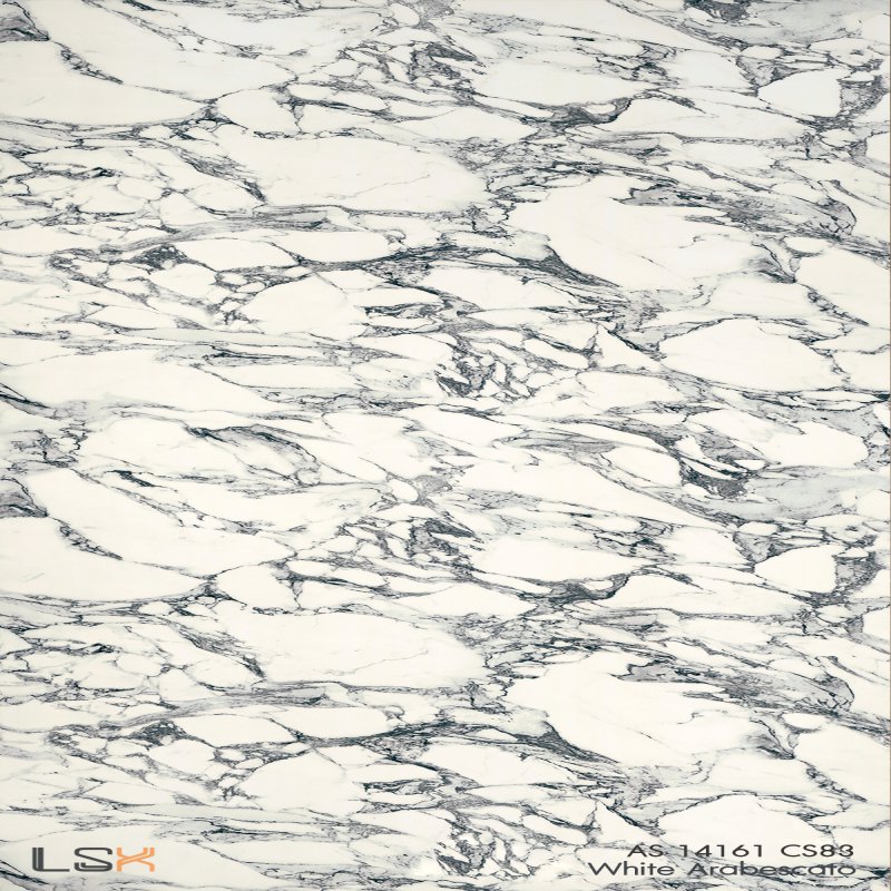 แผ่นลามิเนต สี White Arabescato ผิวดรายแมตต์