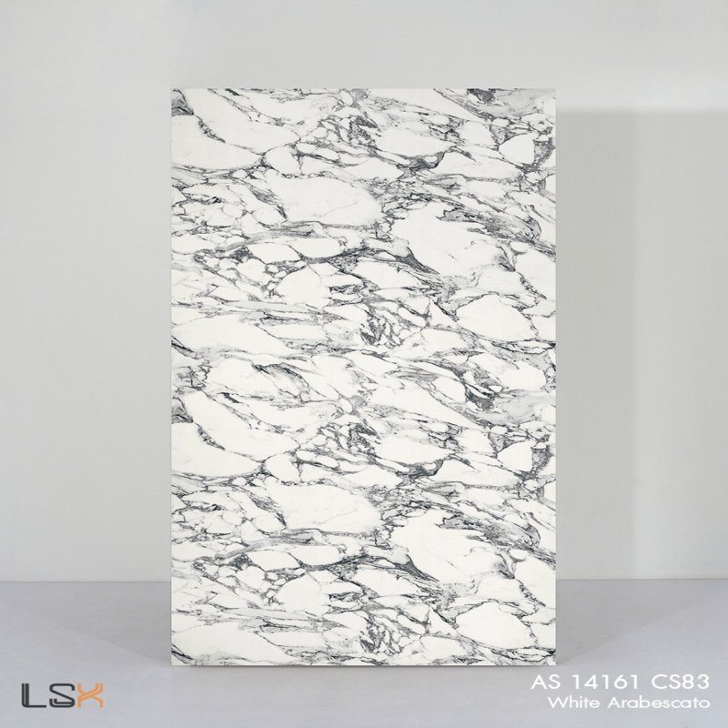 แผ่นลามิเนต สี White Arabescato ผิวดรายแมตต์