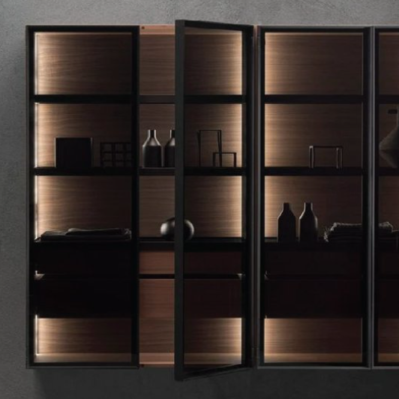 กรอบเฟรม 45 mm. สีดำเงา