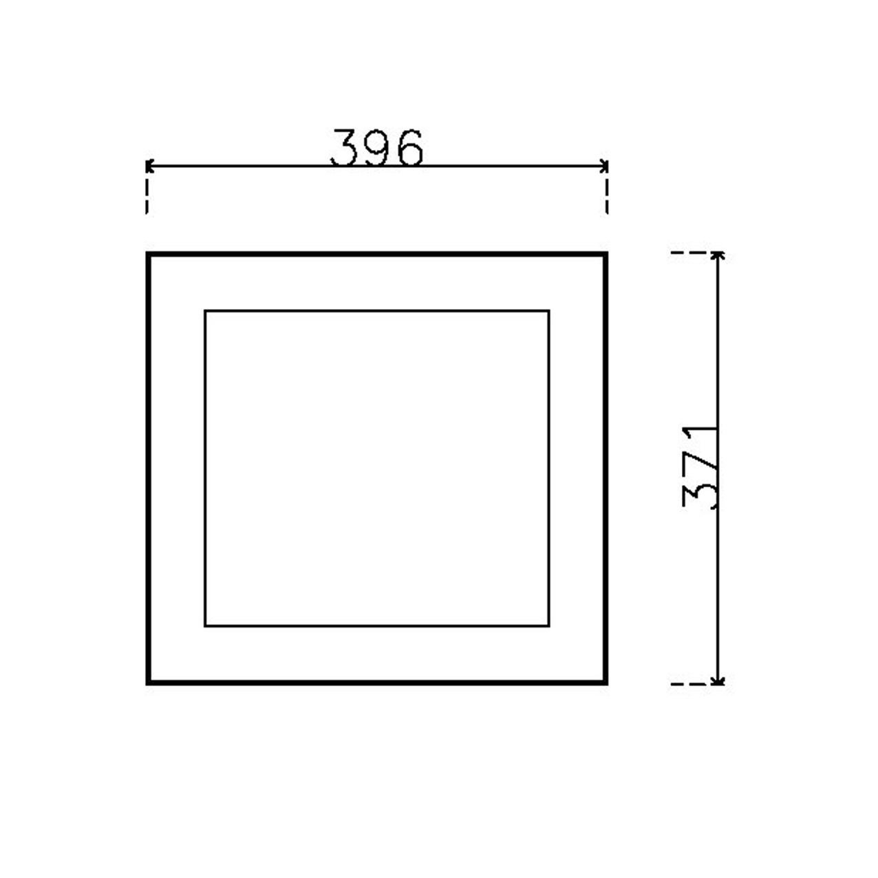 หน้าบาน PVC บานยกขอบ Stack สีน้ำเงิน ขนาด 400*375 มม.